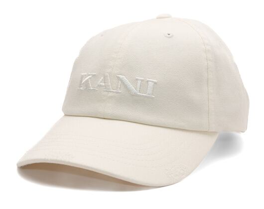 Kšiltovka Karl Kani - Retro Distress Dad Cap - off white