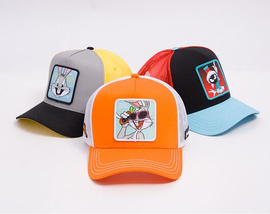 Kšiltovka Capslab - Trucker Looney Tunes - Bugs Bunny - Orange