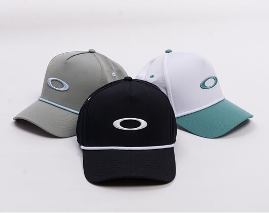 Kšiltovka Oakley - Oakley Ellipse Rope Hat - Black/White