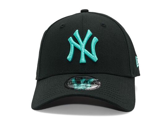 Kšiltovka New Era - MLB League Essential 9FORTY - NY Yankees - Black / Teal