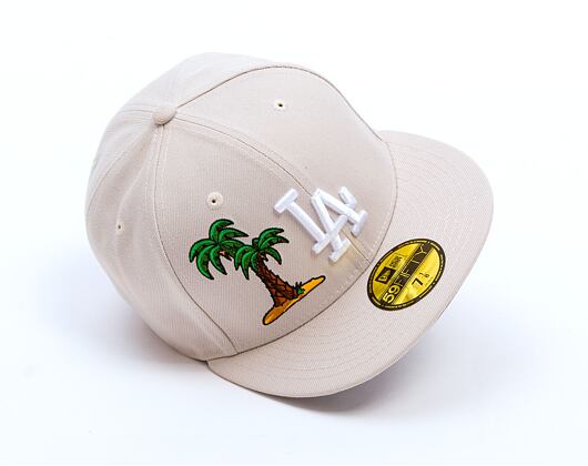 Kšiltovka New Era - MLB Food Icon 59FIFTY - LA Dodgers - Stone / White