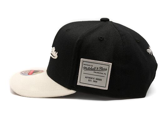 Kšiltovka Mitchell & Ness - Branded - Comfy Core Stretch Snapback - Black-Cream