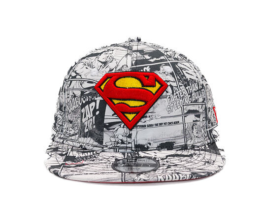 Dětská Kšiltovka New Era - WARNER BROS DC Print 9FIFTY - Superman - Scarlet / Black