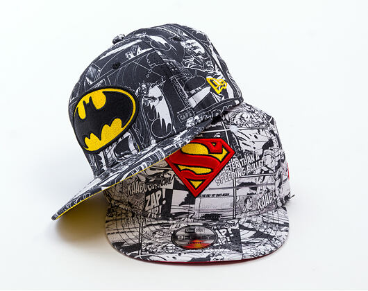 Dětská Kšiltovka New Era - WARNER BROS DC Print 9FIFTY - Superman - Scarlet / Black