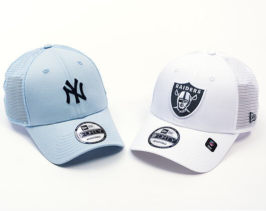 Kšiltovka New Era - NFL Homefield Trucker 9FORTY - Las Vegas Raiders - White