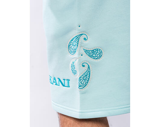 Kraťasy Karl Kani - Retro Paisley Sweat Shorts - Turquoise