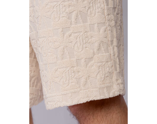 Kraťasy - Og Aop Terry Cloth Shorts - Beige