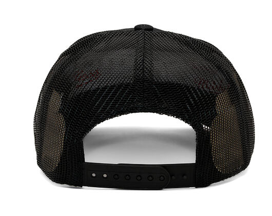 Kšiltovka Brixton - Postal C Netplus Mp Trucker Ha - Black/Black