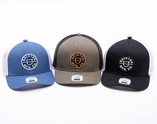 Kšiltovka Brixton - Crest Mp Mesh Cap - Military Olive