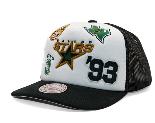 Kšiltovka Mitchell & Ness - Gridlock Trucker Vntg - Dallas Stars - White