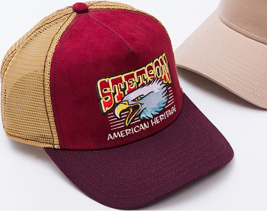 Kšiltovka Stetson - Trucker Cap Eagle Head