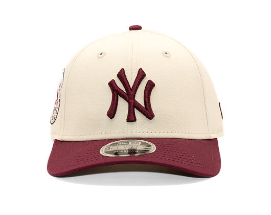 Kšiltovka New Era - MLB WS Patch Retro 9FORTY M-CROWN - NY Yankees - Cream / Burgundy