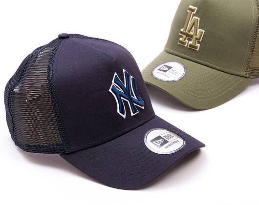 Kšiltovka New Era - MLB Outline 9FORTY Trucker - NY Yankees - Navy