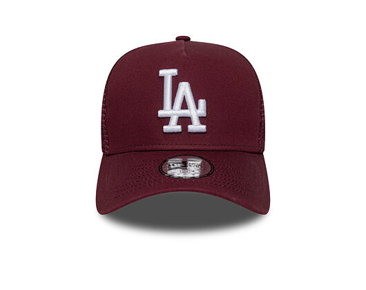 Dětská Kšiltovka New Era - MLB League Essential 9FORTY Trucker - LA Dodgers - Burgundy / White