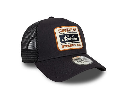 Kšiltovka New Era - Buffalo Patch 9FORTY Trucker - Navy / Blue
