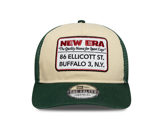 Kšiltovka New Era - Sporty Patch Mesh Golfer 19TWENTY - Cream / Dark Green