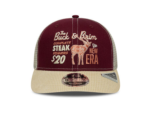 Kšiltovka New Era - Wild Cord 9FIFTY - Burgundy / Stone