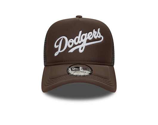 Kšiltovka New Era - MLB Foam Script 9FORTY Trucker - LA Dodgers - Graphite