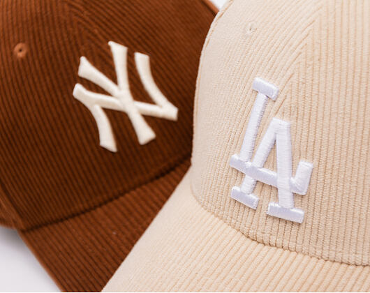 Kšiltovka New Era - MLB Seasonal Cord 39THIRTY - LA Dodgers - Cream