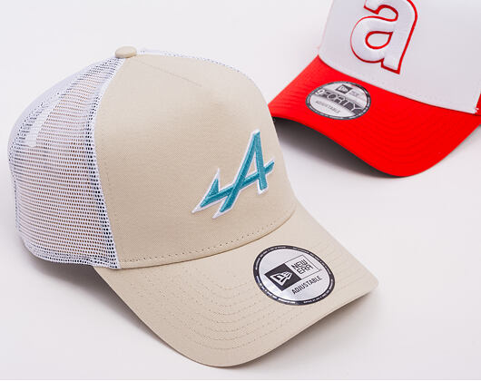 Kšiltovka New Era - F1 Seasonal POP 9FORTY Trucker - Alpine Racing - Stone