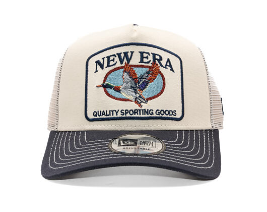 Kšiltovka New Era - Animal Oval Patch 9FORTY Trucker - Navy / Cream