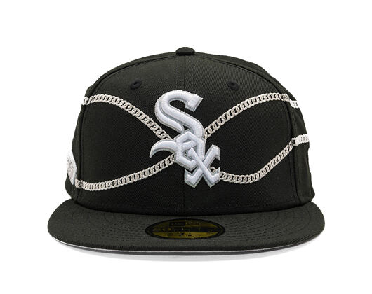 Kšiltovka New Era - MLB Chain Wrap 59FIFTY - Chicago White Sox - Black