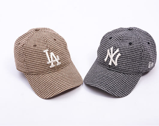 Kšiltovka New Era - MLB Houndstooth 9TWENTY - NY Yankees - Black