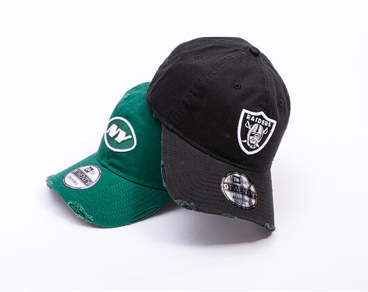 Kšiltovka New Era - NFL Wash & Distressed 9TWENTY - Las Vegas Raiders - Black