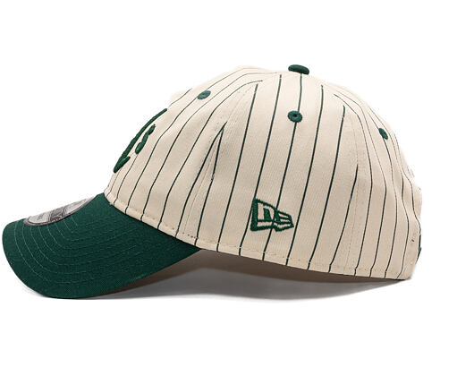 Kšiltovka New Era - MLB Pinstripe 9TWENTY - Oakland Athletics - Dark Green