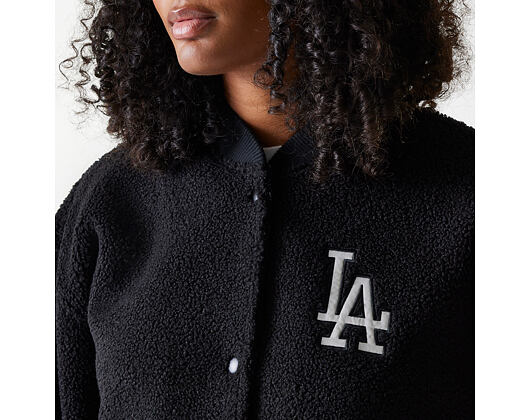 Dámská Bunda New Era - MLB Sherpa Bomber - LA Dodgers - Black
