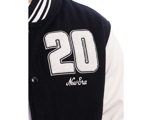 Bunda New Era - Patch Varsity Jacket - Black