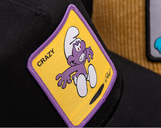 Kšiltovka Capslab - Smurfs Trucker - Crazy - Black / Purple