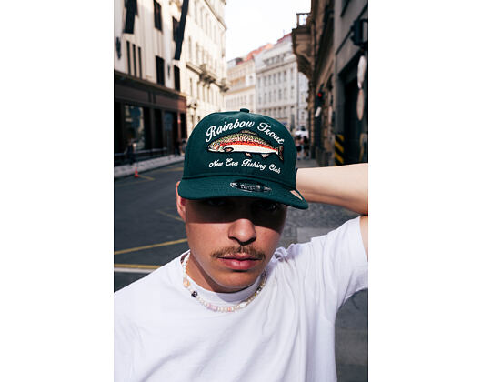 Kšiltovka New Era - Wild "Fishing Club" 9FIFTY Retro Crown - Dark Green