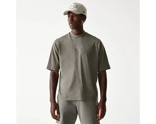 Triko New Era - NBA Washed Box Tee - LA Lakers - Grey