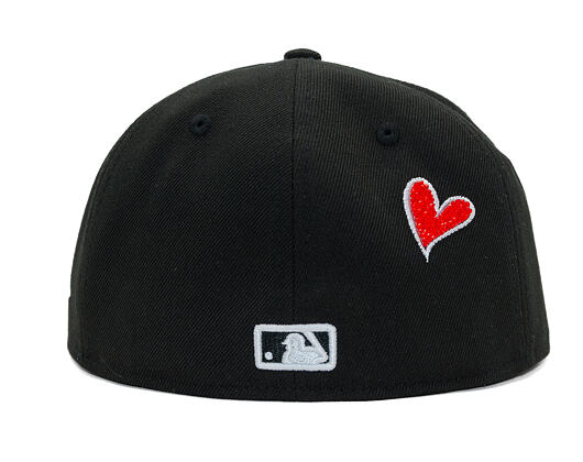 Kšiltovka New Era - MLB Team Heart 59FIFTY - NY Yankees - Black / Scarlet