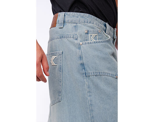 Džíny Karl Kani - Og K Washed Western Relaxed Baggy Jeans - Blue