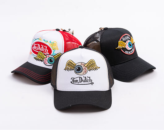Kšiltovka Von Dutch - Trucker - Eye Out Logo - White/Black