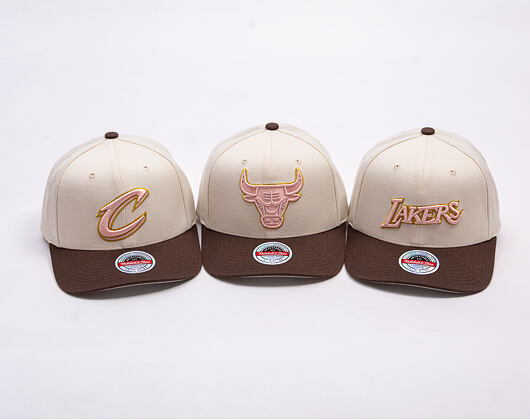 Kšiltovka Mitchell & Ness - Blush Sand Classic Red - Los Angeles Lakers - Sand/Brown