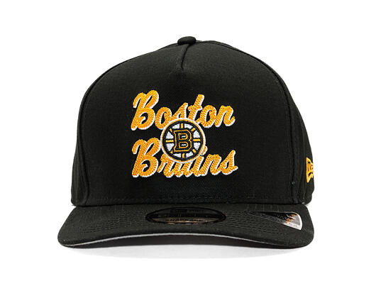 Kšiltovka New Era - NHL Chainstitch 9FIFTY A-Frame - Boston Bruins - Black