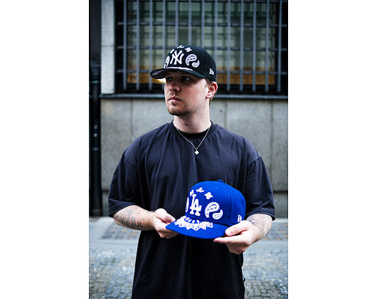 Kšiltovka New Era - MLB Paisley Bandana 59FIFTY - LA Dodgers - Dark Royal