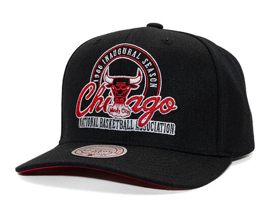Kšiltovka Mitchell & Ness - NBA Inaugural Team Pro Crown - Chicago Bulls - Black