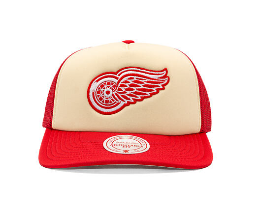 Kšiltovka Mitchell & Ness - NHL Vintage Block Trucker - Detroit Red Wings - Cream