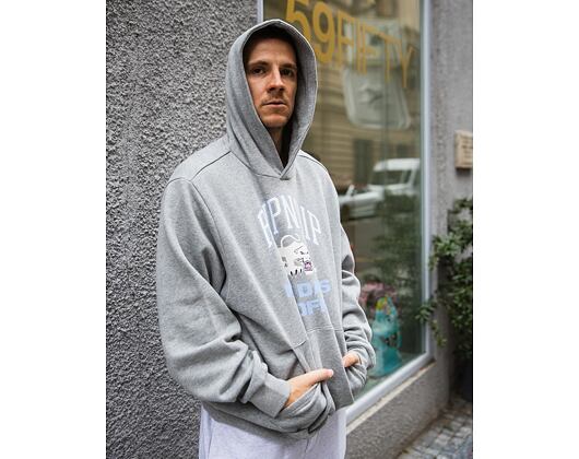 Mikina Rip N Dip - White Panther Hoodie - Heather Grey