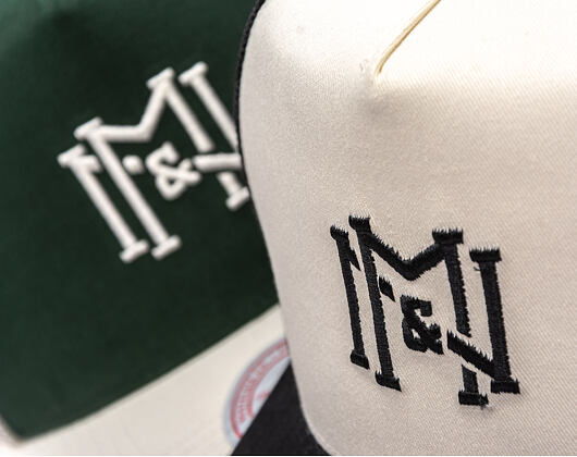Kšiltovka Mitchell & Ness - Branded Icon Trucker - Off White-Black