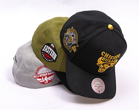 Kšiltovka Mitchell & Ness - NBA Core Vi Pro  Bulls - Chicago Bulls - Black-Gold