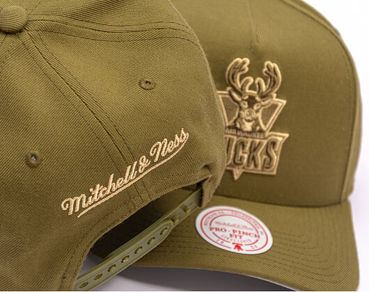 Kšiltovka Mitchell & Ness - NBA Fashion Basic Pro HWC - Milwaukee Bucks - Olive