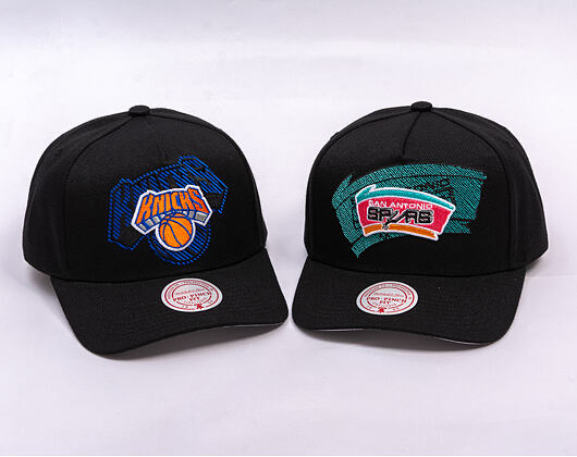 Kšiltovka Mitchell & Ness - NBA Tilted Pro Snapback Hwc - San Antonio Spurs - Black