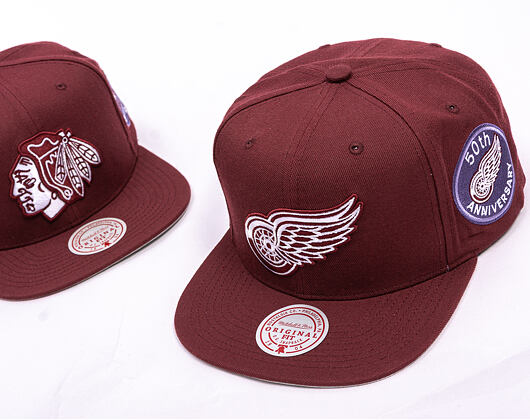 Kšiltovka Mitchell & Ness - NHL Fashion Basic Snapback - Detroit Red Wings - Dark Purple