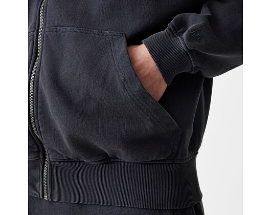 Mikina New Era - Branded Washed Full-Zip Hoody - Black
