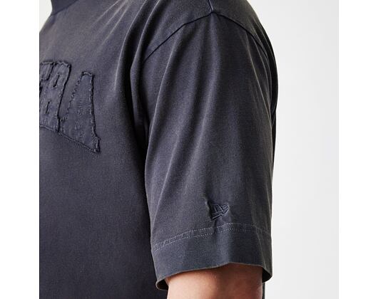 Triko New Era - Branded Washed Oversized Tee - Black